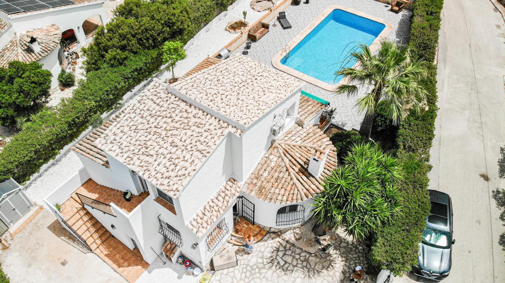 Casa Maria Top Floor Studio Apartment With Swimming Pool Jávea Kültér fotó