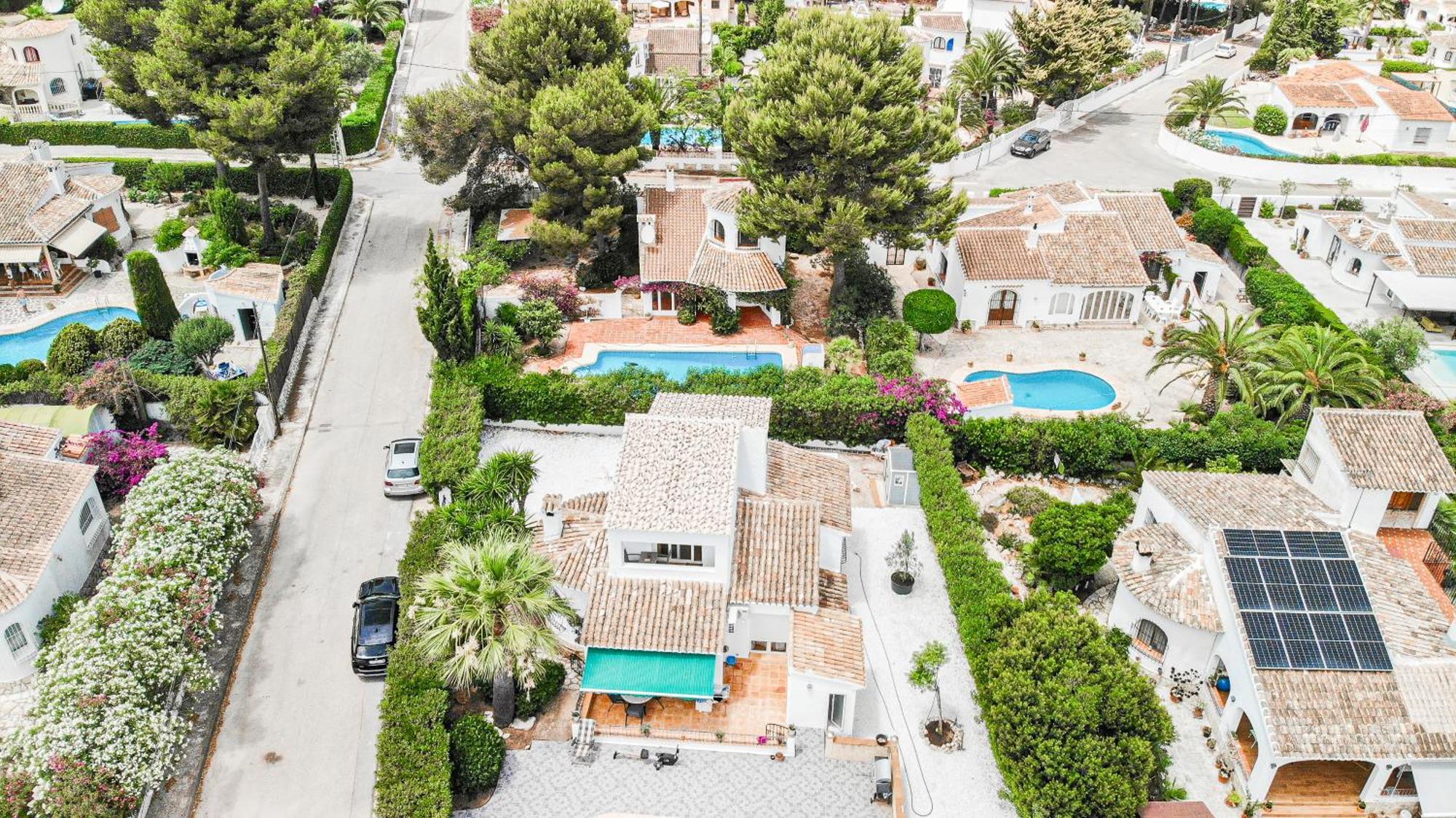 Casa Maria Top Floor Studio Apartment With Swimming Pool Jávea Kültér fotó