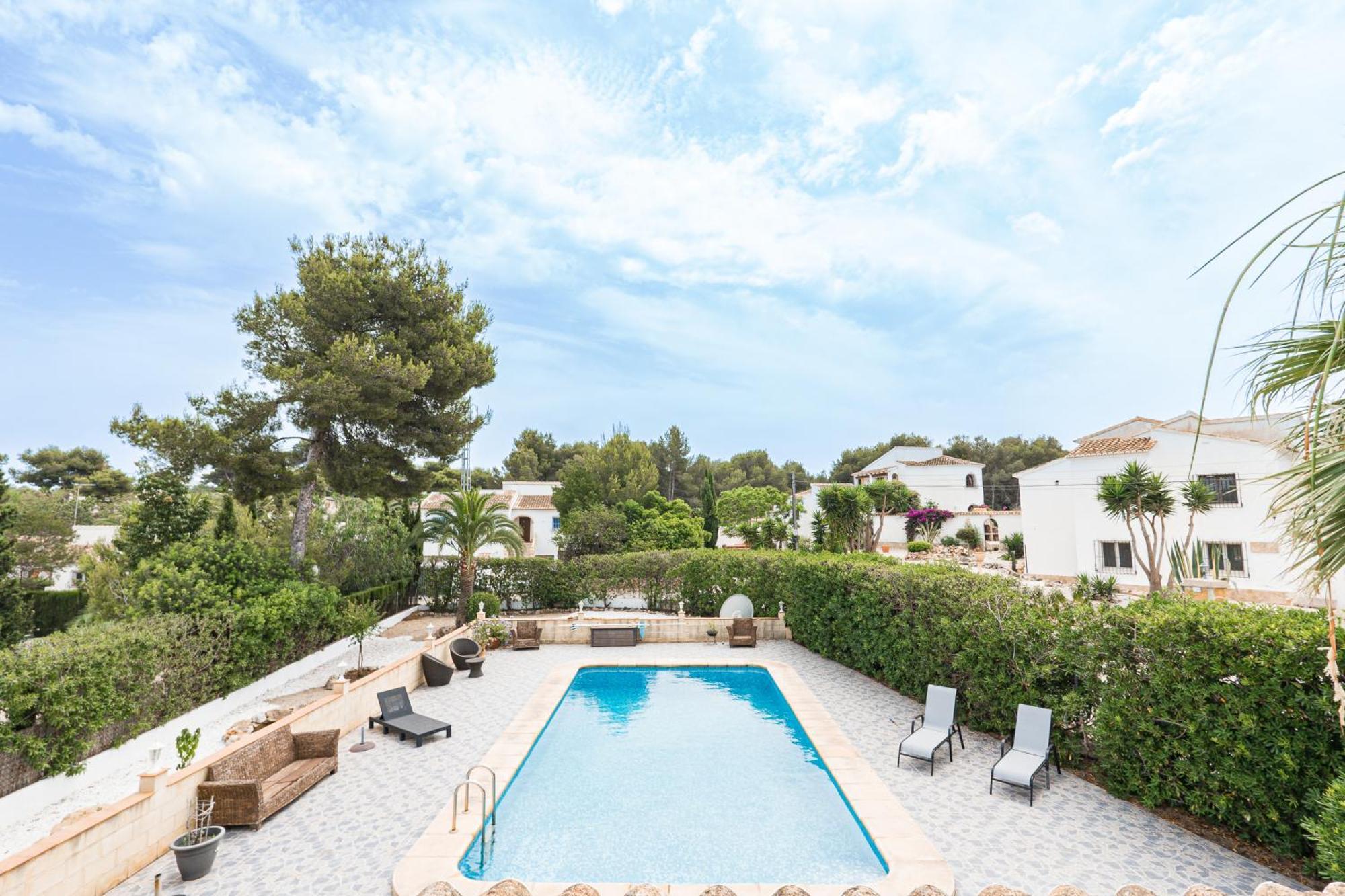 Casa Maria Top Floor Studio Apartment With Swimming Pool Jávea Kültér fotó